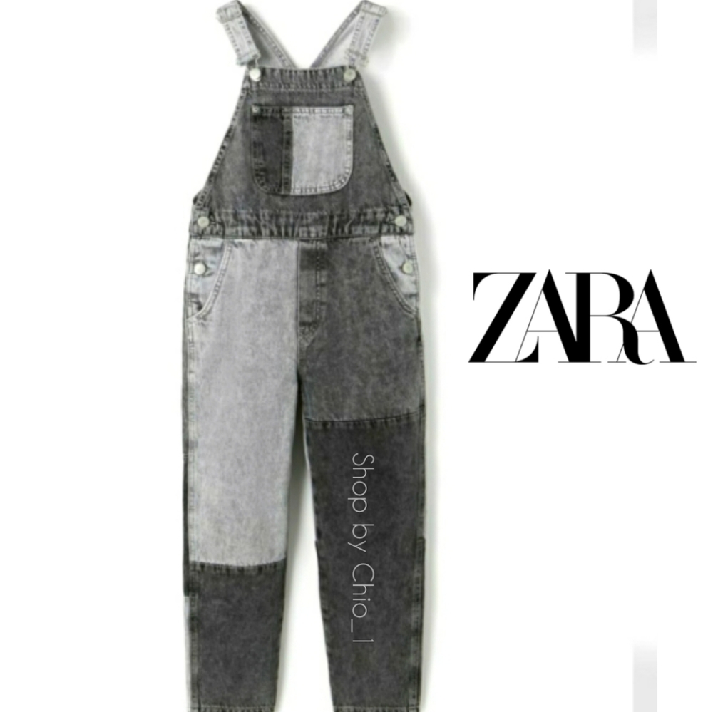 Zara PANEL DENIM OVERALLS   bloggers favorite